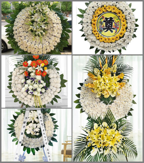 广东韶关市南雄市珠玑镇中站村花圈速递